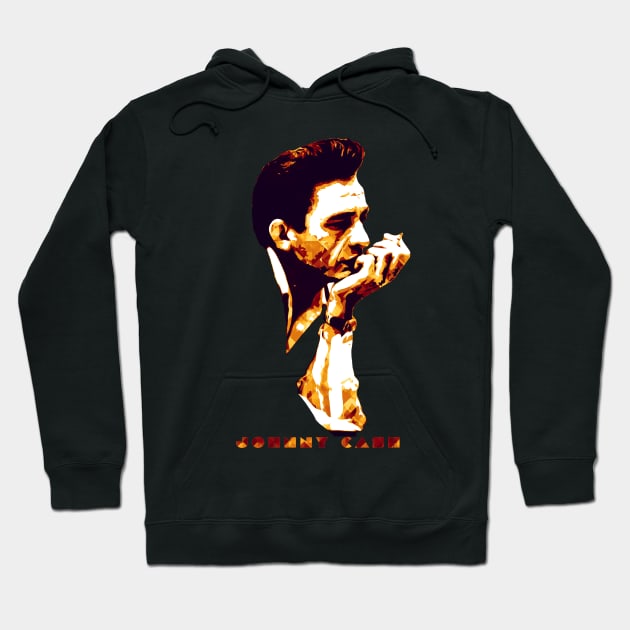 Johnny Cash - Popart Hoodie by TheMarineBiologist